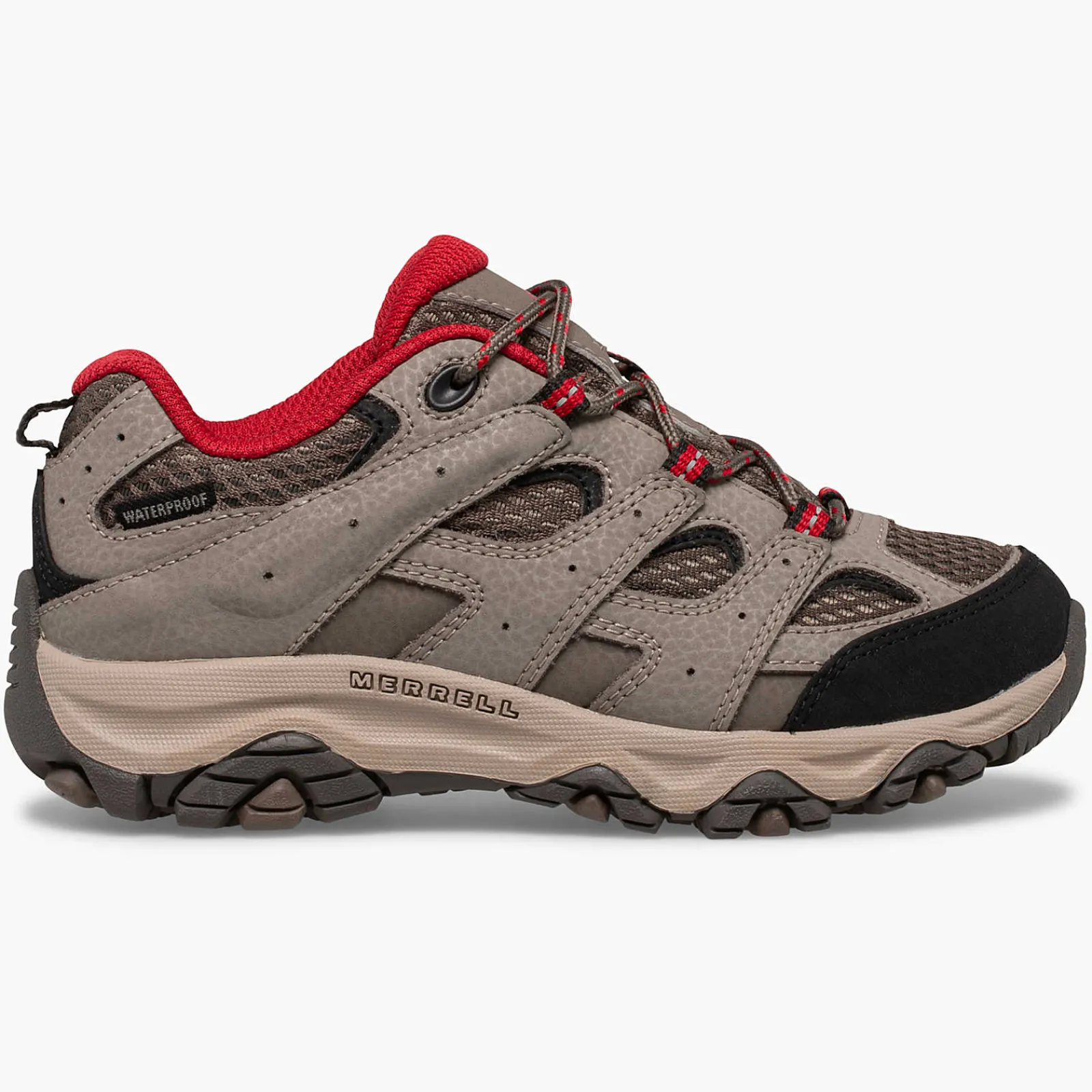 Big Kid's Moab 3 Low Lace Waterproof Sneaker - Hiking-Merrell Clearance