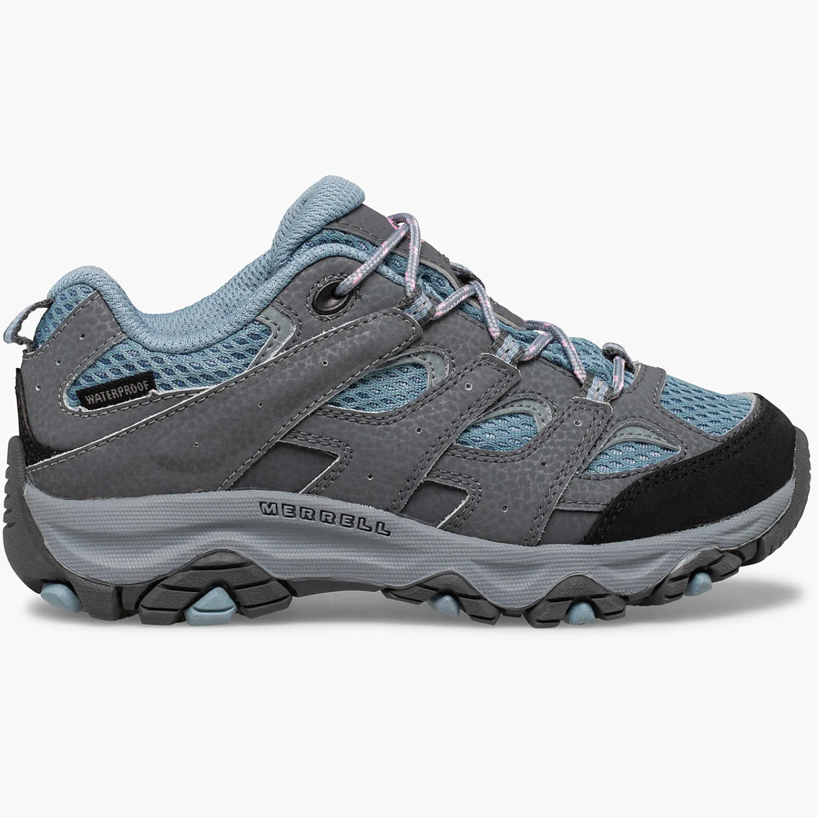 Big Kid's Moab 3 Low Lace Waterproof Sneaker - Hiking-Merrell Shop