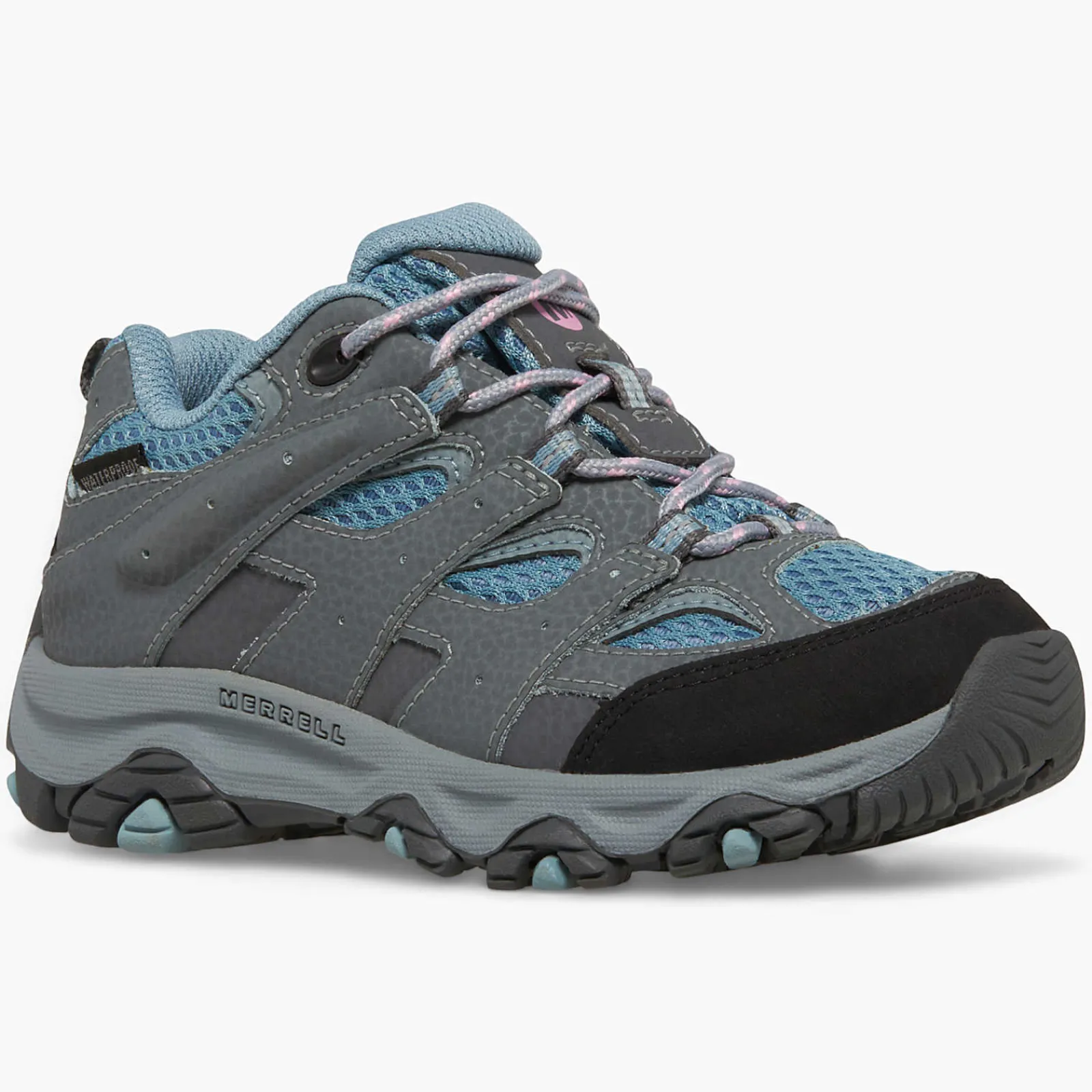 Big Kid's Moab 3 Low Lace Waterproof Sneaker - Hiking-Merrell Shop