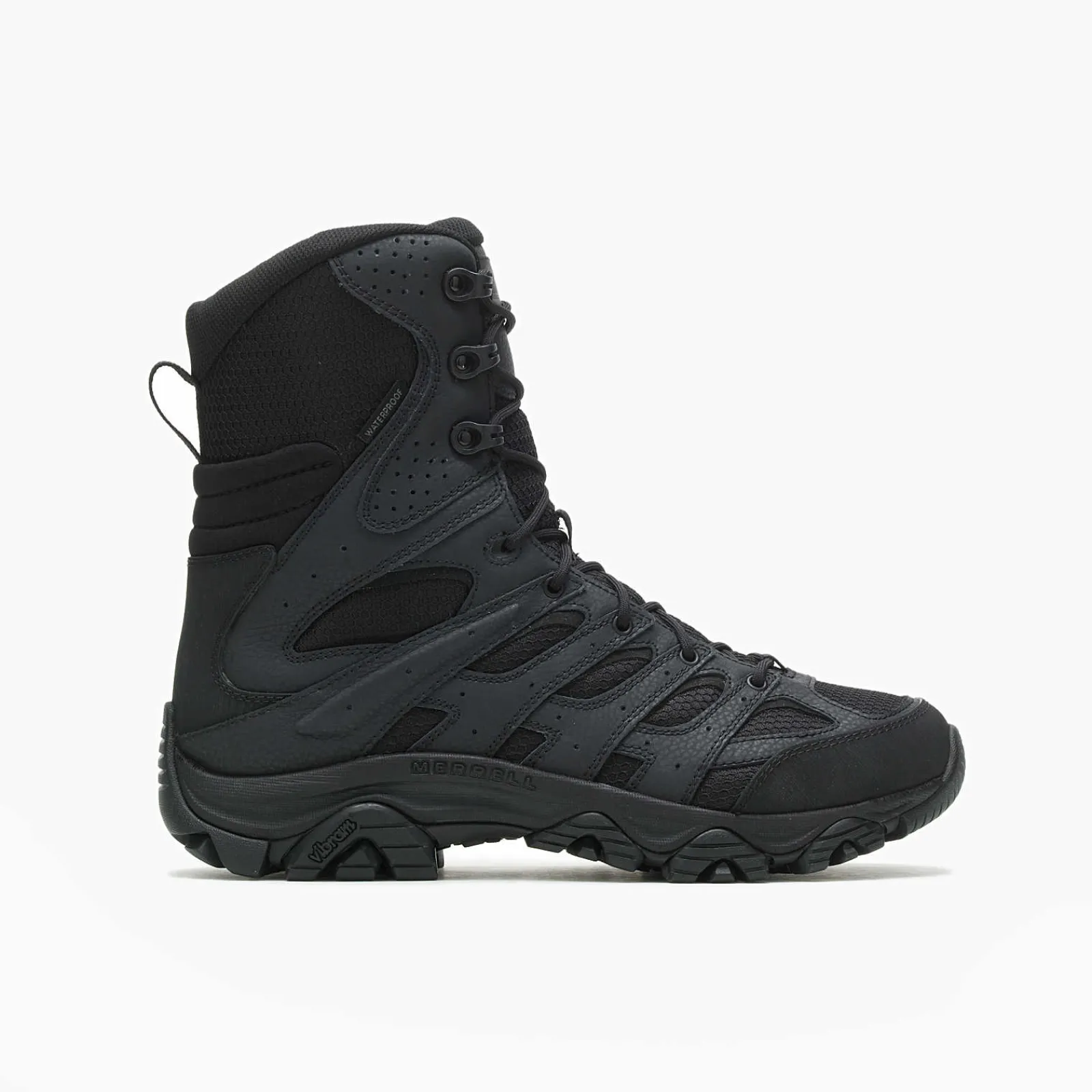 Men's Moab 3 8" Tactical Zip Waterproof Boot - Unisex Work-Merrell Clearance