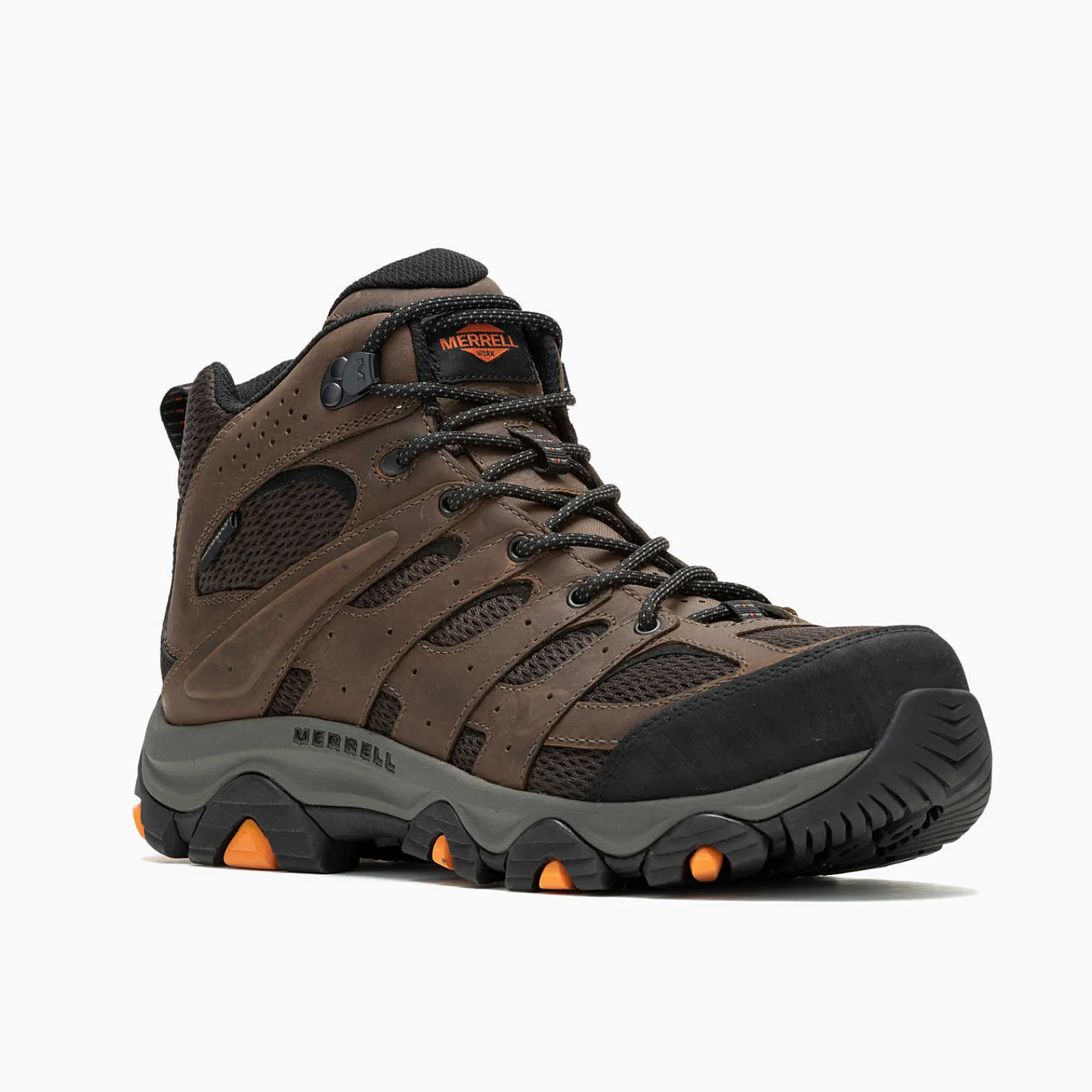 Men's Moab Vertex 2 Mid Waterproof Carbon Fiber Work Boot - Work-Merrell Sale