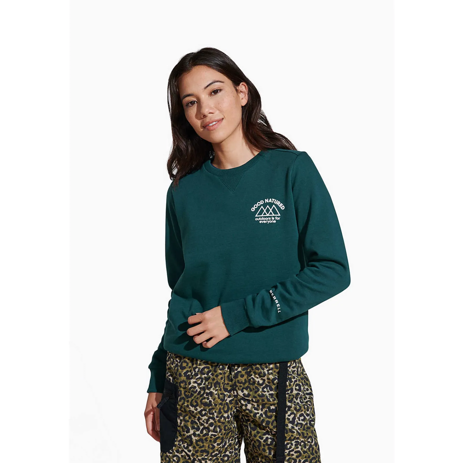 Women's Good Natured Fleece Crew Neck - Tops-Merrell Store