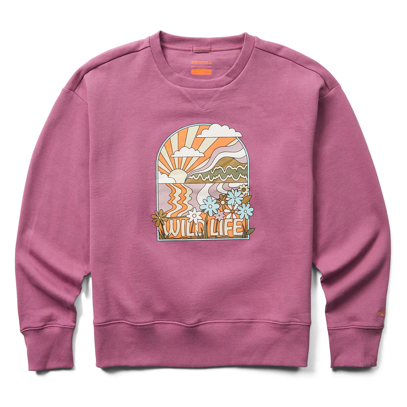 Women's Wildlife Fleece Crewneck - Women's Footwear, Apparel, & Accessories-Merrell Discount