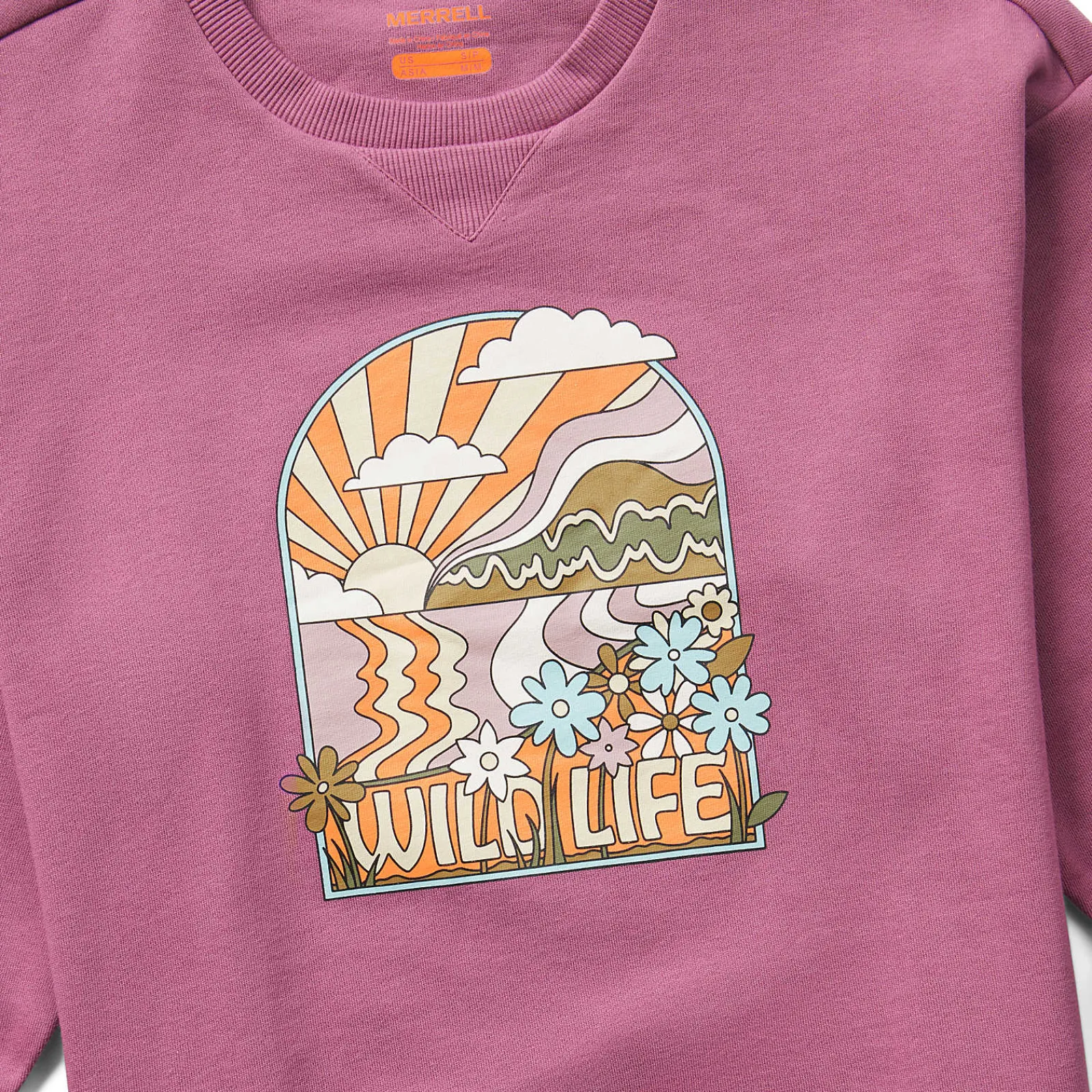 Women's Wildlife Fleece Crewneck - Women's Footwear, Apparel, & Accessories-Merrell Discount